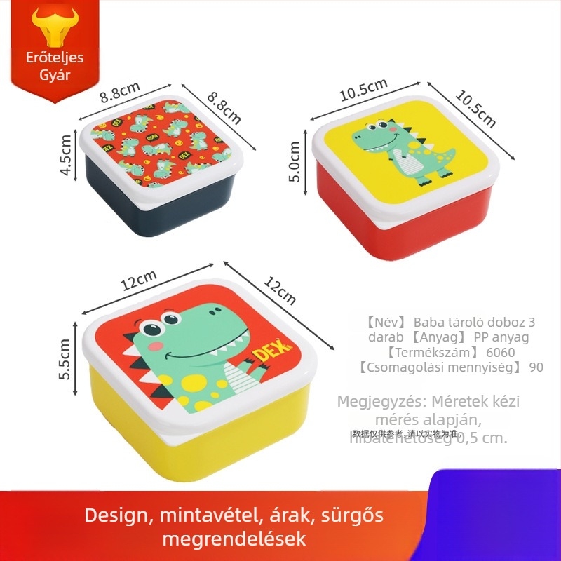 Shunshida műanyag ebédes doboz, natto csomagolás, négyzet alakú, modern minimalista stílus, 1 készlet