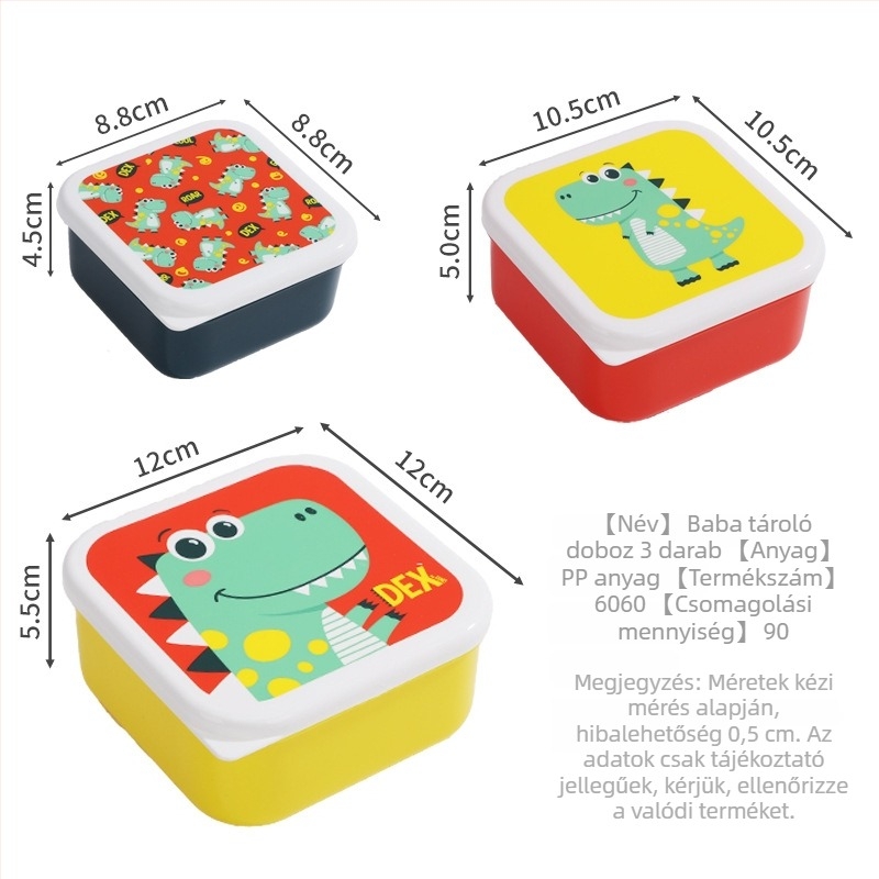 Shunshida műanyag ebédes doboz, natto csomagolás, négyzet alakú, modern minimalista stílus, 1 készlet