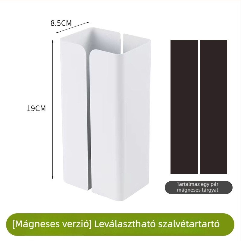 Mágneses szalvétatartó, falra szerelhető, modell V2241, műanyag, modern stílus