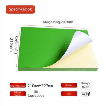 Öntapadós címkézőpapír lézer- és tintasugaras nyomtatáshoz, 170 gsm, nyomtatható, logisztikához