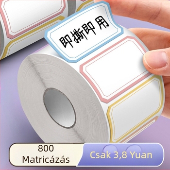 Öntapadós címkék kézzel írt jegyzetekhez, ideális irodai osztályozáshoz és megjelöléshez