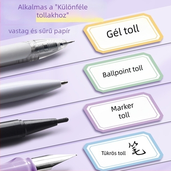 Öntapadós címkék kézzel írt jegyzetekhez, ideális irodai osztályozáshoz és megjelöléshez