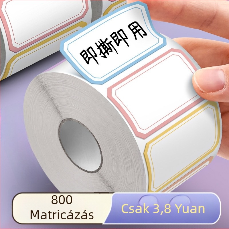 Öntapadós címkék kézzel írt jegyzetekhez, ideális irodai osztályozáshoz és megjelöléshez
