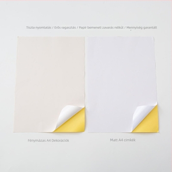 Öntapadós címke (Márka: Egyéb; Anyag: Öntapadó; Hőállóság hosszú távon: Egyéb; Testreszabás: Igen)