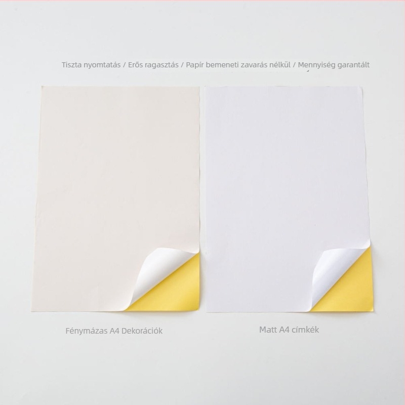 Öntapadós címke (Márka: Egyéb; Anyag: Öntapadó; Hőállóság hosszú távon: Egyéb; Testreszabás: Igen)