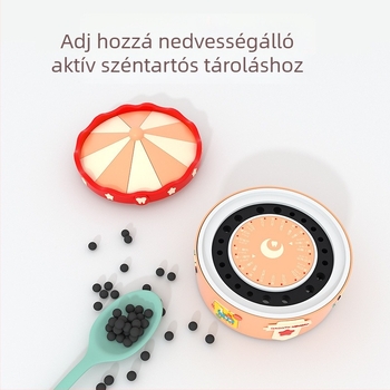 Ji Nuo fiúknak való baba tejfog tároló doboz – köldökzsinór üveg – anyaga: puha gumi, csomagolás: színes doboz