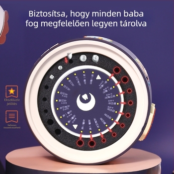 Ji Nuo fiúknak való baba tejfog tároló doboz – köldökzsinór üveg – anyaga: puha gumi, csomagolás: színes doboz