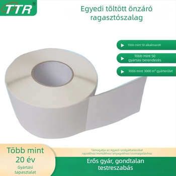 Testre szabott bevonatos papír önadhéziós címkék kézzel írt vonalkódokhoz, téglalap alakú, egyedi gyártású, ruházat, elektronika, gyógyszeripar és logisztika számára