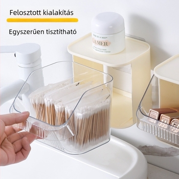 Fali tároló doboz, PET+ABS műanyag, egymásra tehető, nassolnivaló szervező otthonra és a konyhába