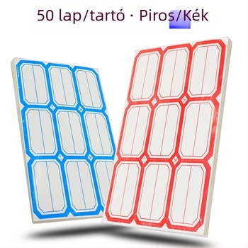 9-1 önkenyő árucímke papír, téglalap alakú, PVC ragasztó, címkékhez