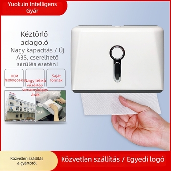 Zsebkendő-doboz, ABS, falra szerelhető, vízálló, multifunkcionális, modell YK2090