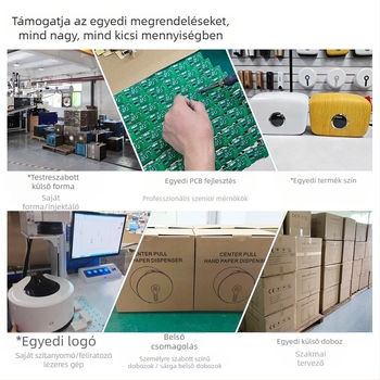 Zsebkendő-doboz, ABS, falra szerelhető, vízálló, multifunkcionális, modell YK2090