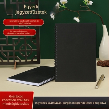 Page Wood Speciálisan formázott spirálfüzet — testreszabható feldolgozás, 100 g Nevin papír, több oldal, napló, személyes ajándék