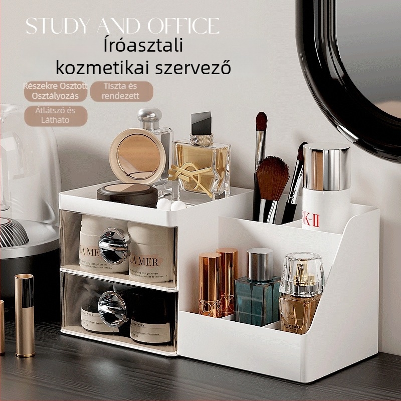 Sun Xiaomei ABS+PS fiókos asztali kozmetikai tárolódoboz logó testreszabással, 2024 márciusában került piacra