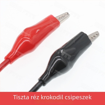 BNC jelű tesztvezeték krokodilklipszel, Q9 oszcilloszkóp sonda, 1 m hosszú