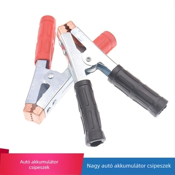 Súlyos kivitelű autó akkumulátor-kapocs — nagy aligátor klipsz indítókábelekhez