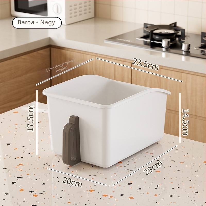 Wenxin műanyag tároló doboz görgőkkel, JLG25021 sorozat, modern minimalista stílus, konyhai rendező szekrényekhez