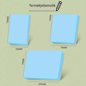 Diáknak tervezett téphető jegyzetek, testre szabhatóak és újrafelhasználhatóak, íráshoz és a tanulási hibák rendezéséhez, kompakt jegyzetfüzet