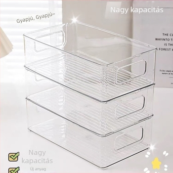 Asztali tároló doboz | PP anyag | fedél nélküli | 1 L kapacitás | modernMinimalista stílus