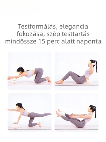 ABS anyagú jóga labda, megerősített, robbanásbiztos kivitelben, csípő formázására és medencealapi izmok edzésére – Pilates labda