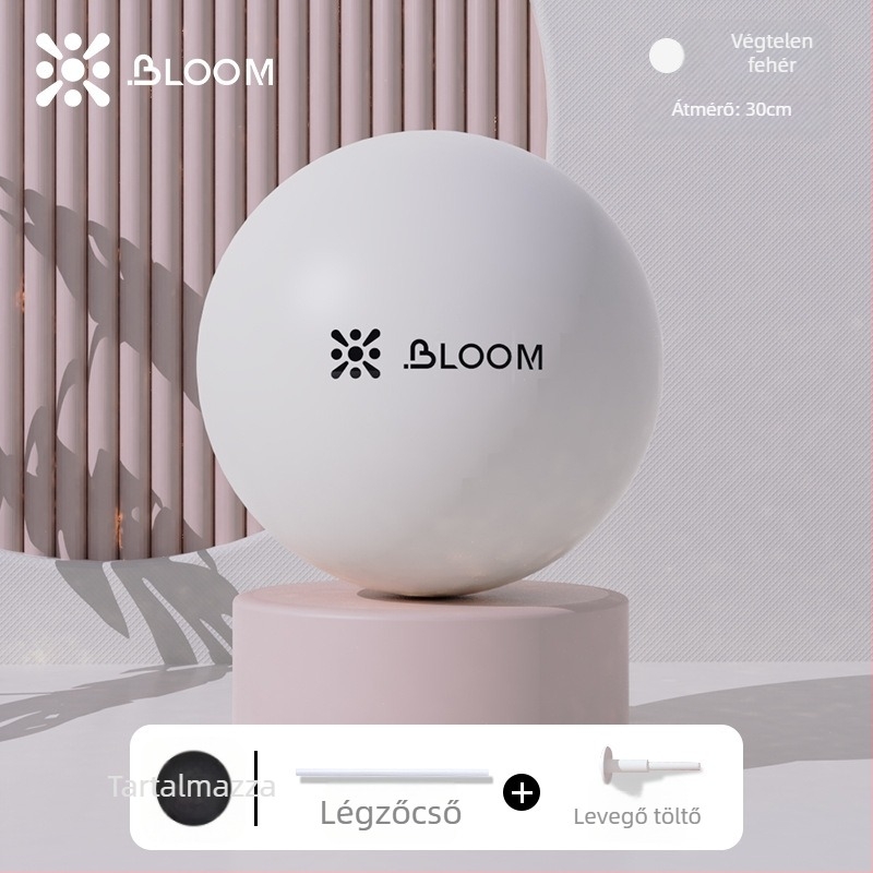 ABS anyagú jóga labda, megerősített, robbanásbiztos kivitelben, csípő formázására és medencealapi izmok edzésére – Pilates labda