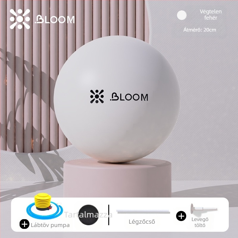 ABS anyagú jóga labda, megerősített, robbanásbiztos kivitelben, csípő formázására és medencealapi izmok edzésére – Pilates labda