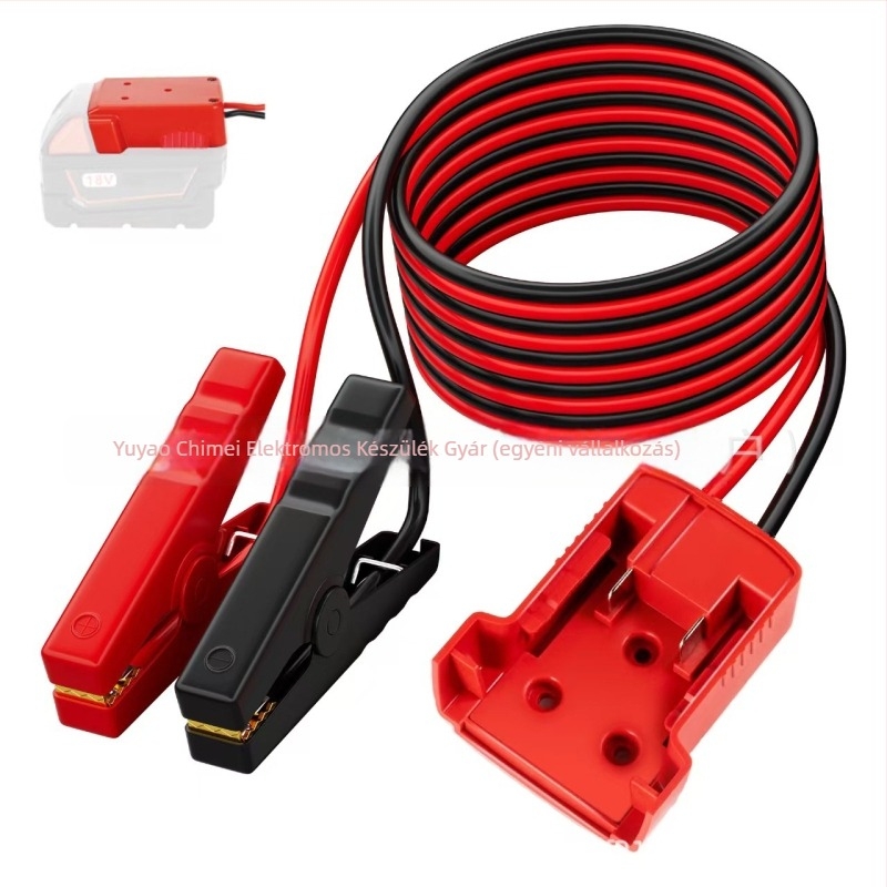 Réz indító csipesz 10 AWG vezetékekhez, PVC szigetelés, 75° szög