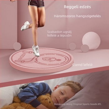 Kör alakú ugrókötél matrac - csúszásmentes, TPE, 6 mm vastagság, otthoni edzéshez és jóga