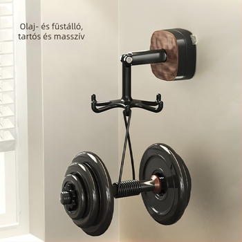 Forgó konyhai eszköz készlet vákuumos tartóval — furat nélküli szerelés, élelmiszerbiztos szilikon + beech wood handle