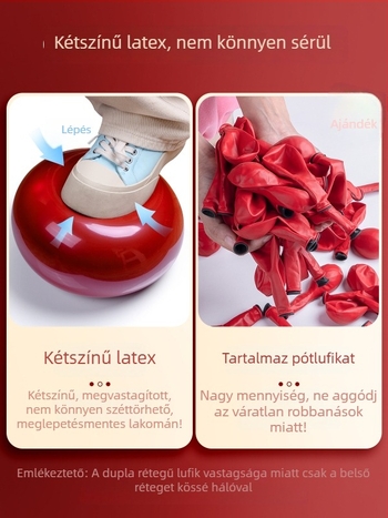 Esküvői kültéri ballonív készlet - 2 luxus útmutatóval, műanyag lufikkal, kerek ív