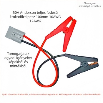 Anderson 100 mm krokodilcsipesz vezeték, 50A, 10–12 AWG, 1 m vagy 2 m