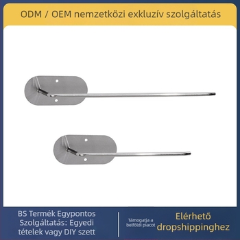Rozsdamentes acélból készült konyhai polc, fúrás nélküli rögzítés, egy szintű, modell SXZJ, teherbírás 3 kg, kefés felület