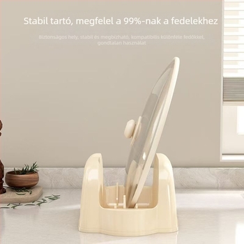 Asztali fedő- és vágódeszka tartó – többfunkciós, mozgatható, telepítés nélkül, műanyag