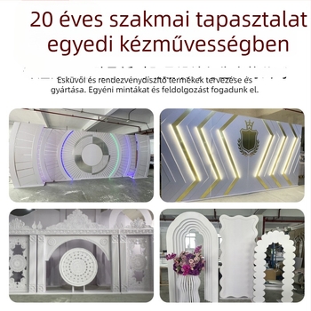 PVC ív alakú esküvői ajtó beltéri kerthez – esküvői dekoráció, testreszabott feldolgozás