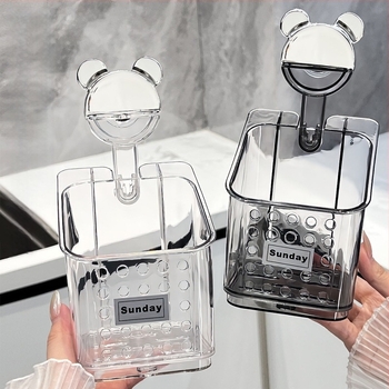 Fali szívókorongos tároló zöldhagymához, gyömbérhez és fokhagymához — konyha, fúrás nélküli felszerelés