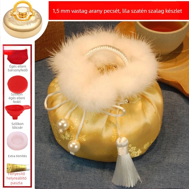 Vízben töltött melegítő palack masszázs funkcióval a lábakra, derékra, kezekre és hasra; forró és hideg kettős használat; testreszabható