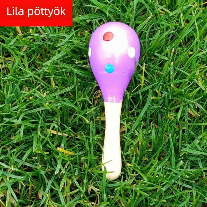 Fából készült Orff zenei hangszer babáknak — korai nevelés célú perkusz játék 0–3 éveseknek