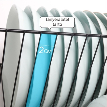 Összecsukható edény-szárító állvány bambusz- és faanyagból, konyhai tároló, modern minimalista stílus (Eredet: Kína, Megjelenés: 2025)