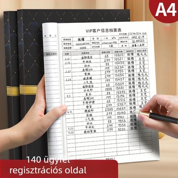 Műbőr borítós jegyzetfüzet, drótos kötés, Dowling papír, papírsúly 406 g, 100–200 oldal