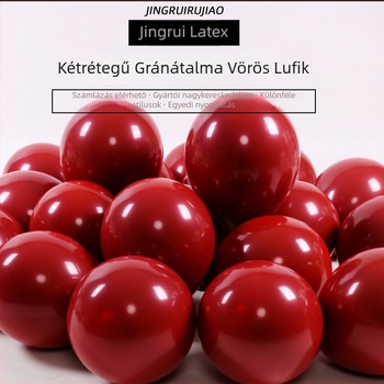 Latex ballon készlet, kerek formájú, nyomtatott logóval