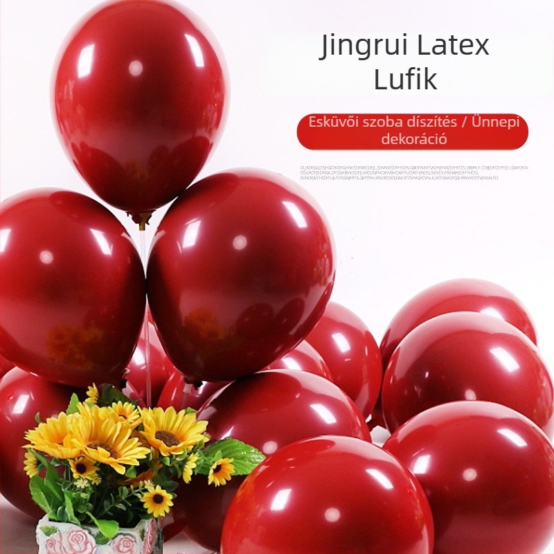 Latex ballon készlet, kerek formájú, nyomtatott logóval