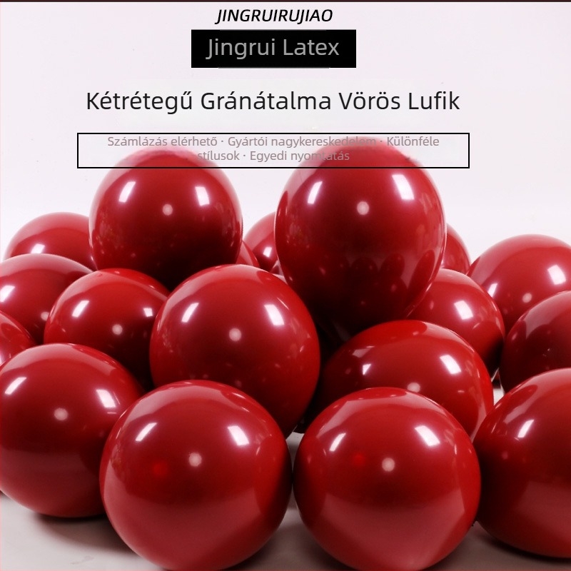 Latex ballon készlet, kerek formájú, nyomtatott logóval