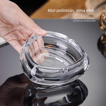 Hamutartó kristályüvegből, szállodai stílusú, felsőkategóriás, letisztult dizajn (Anyag: Üveg; Márka: Deli Glass; Doboz: 48 db; Logó: Nyomtatható; Stílus: Egyszerű)