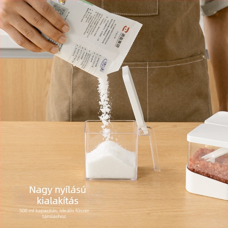 Fali fűszertartó készlet – műanyag, modern minimalist stílus