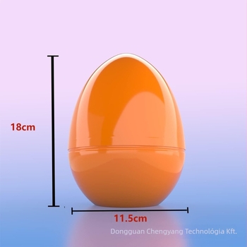 Plasztik húsvéti tojás játék nyitható Gashapon héjjal, injekciós formázás, testreszabható, logó nyomtatás elérhető, ajándékhoz ajánlott