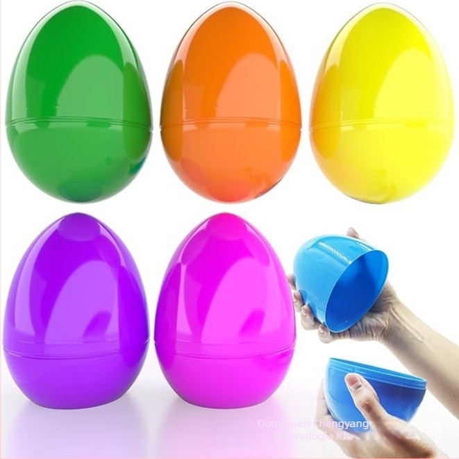 Plasztik húsvéti tojás játék nyitható Gashapon héjjal, injekciós formázás, testreszabható, logó nyomtatás elérhető, ajándékhoz ajánlott