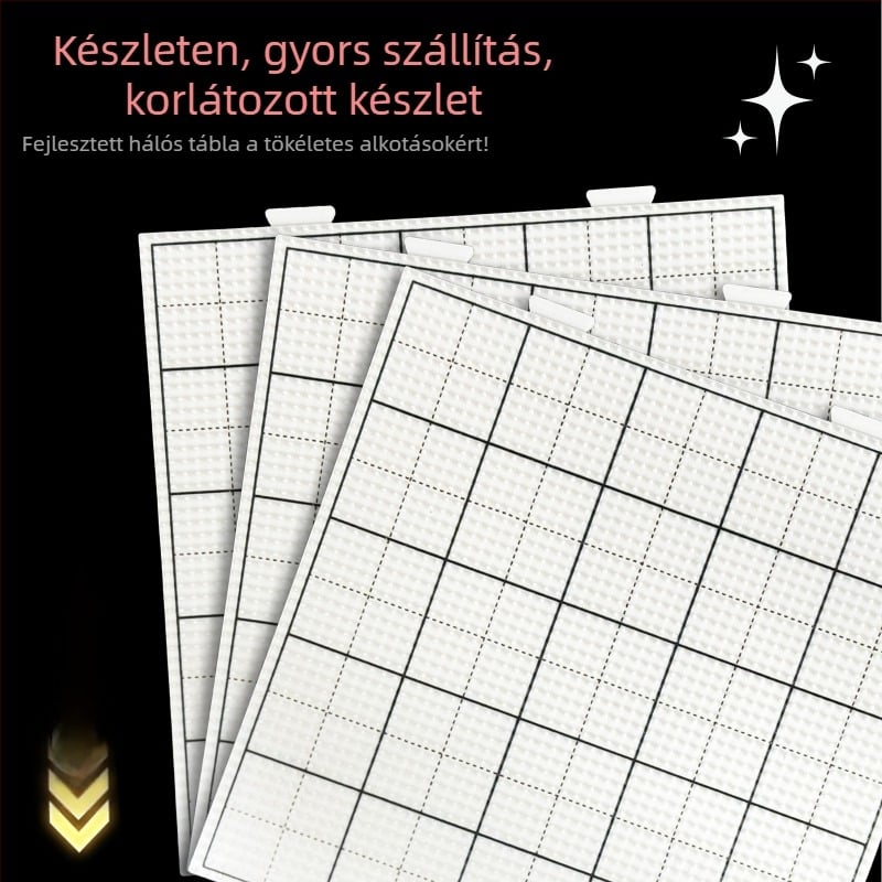 Gyöngykészítő tábla 52 és 104 tüskével, hőálló, gravírozott, égésálló és deformációmentes