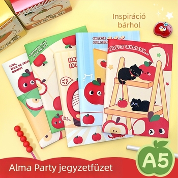 Youbao Karikatúra jellegű notesz diákoknak, cérnafűzés, papír borító, 50–100 oldal