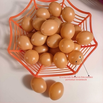 6 cm-es húsvéti mesterséges tojás fészekkel — óvodai oktatási segédanyag, DIY festés és kézműves anyagok