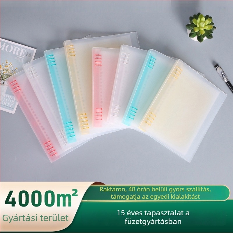 Személyre szabott PP borítású notesz készlet, leválasztható lapokkal, 100–200 oldal, 100 g papír, lap mérete testre szabható